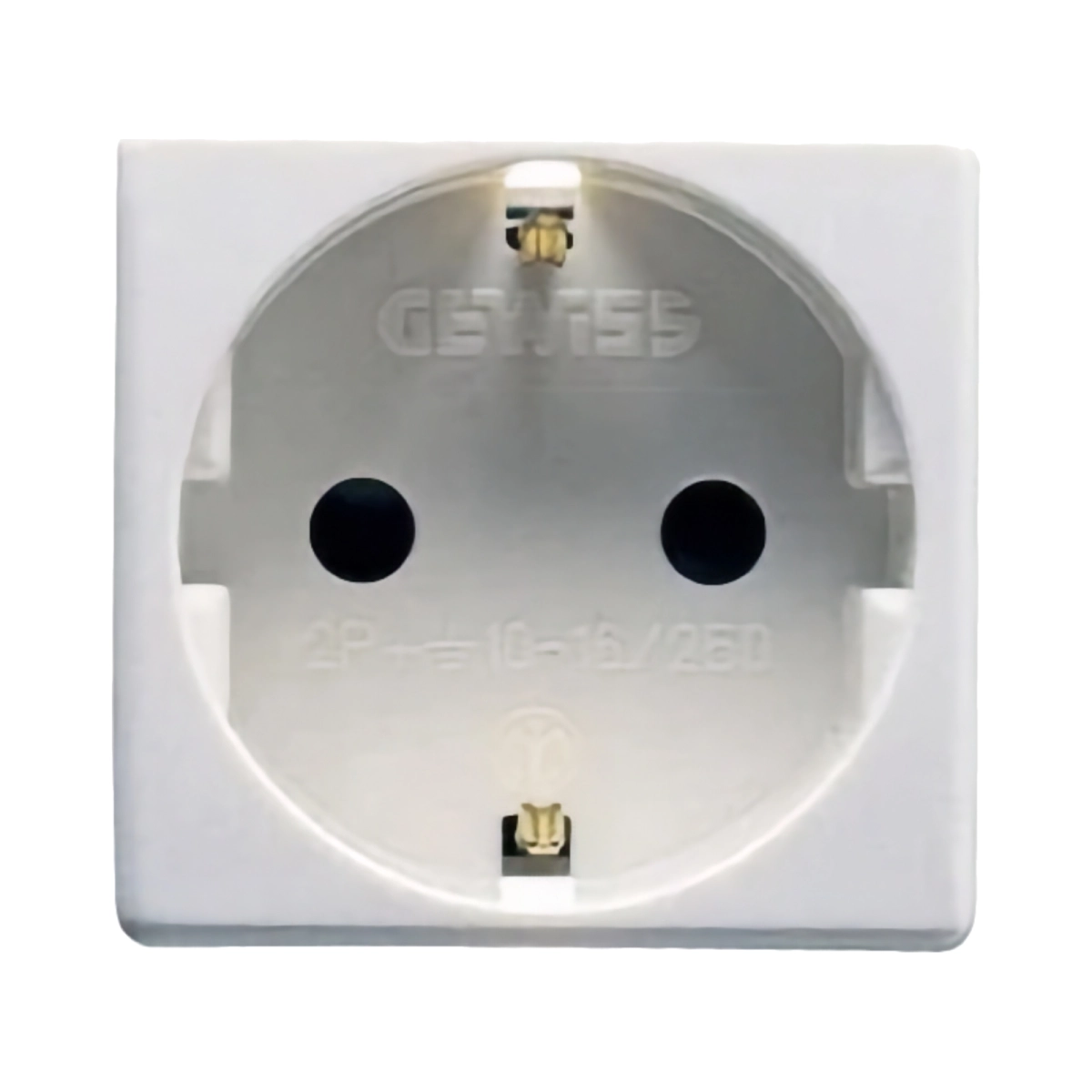 Echipamente electrice - PRIZA SCHUKO 2M 16A ALB SYSTEM - GEWISS | GW20265