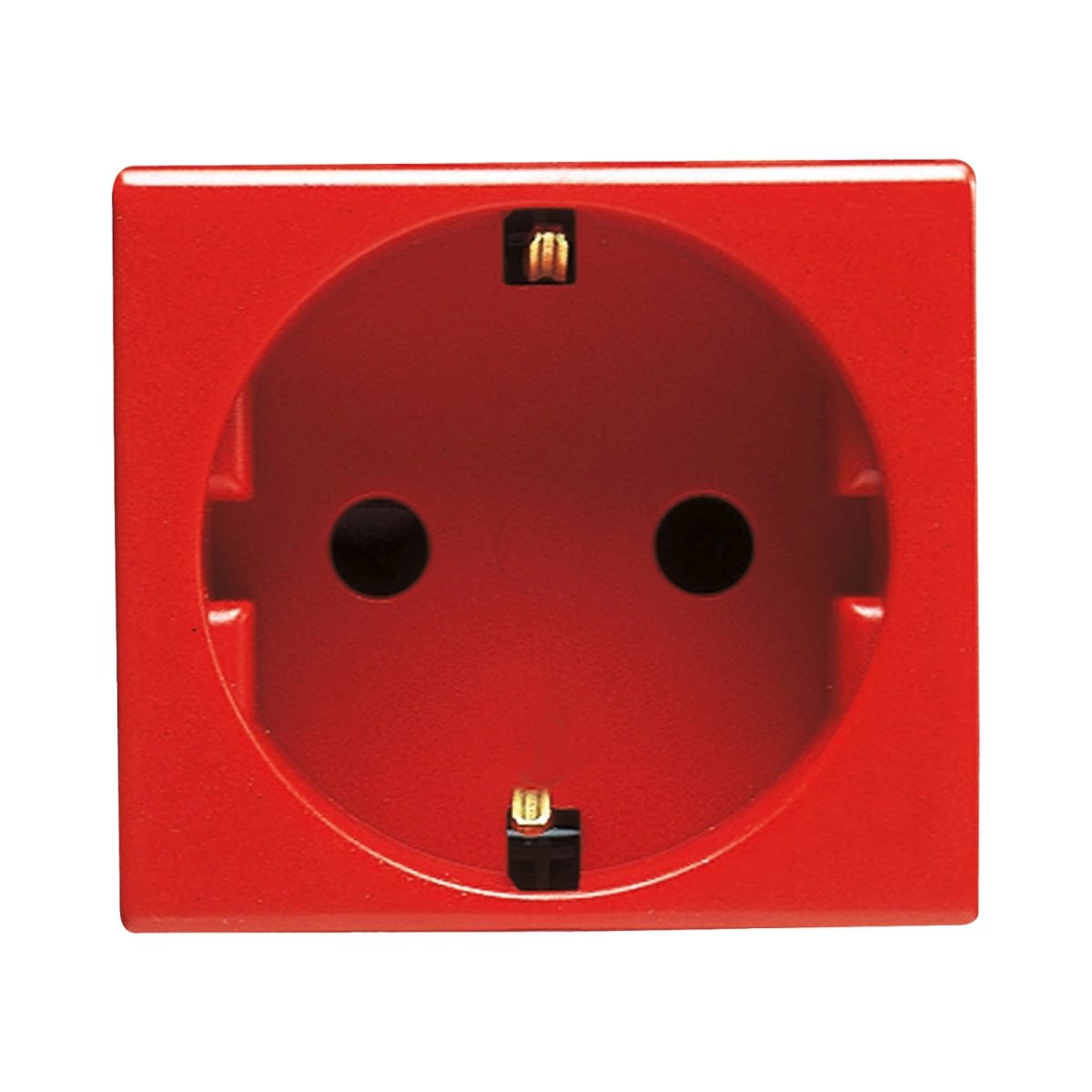 Echipamente electrice - PRIZA SCHUKO 2M 16A ROSU SYSTEM - GEWISS | GW20297