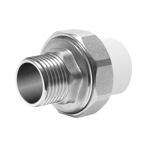 Tevi si fitinguri PP-R - Racord cu olandez PPR D.20 x 1/2" filet exterior TE-MA