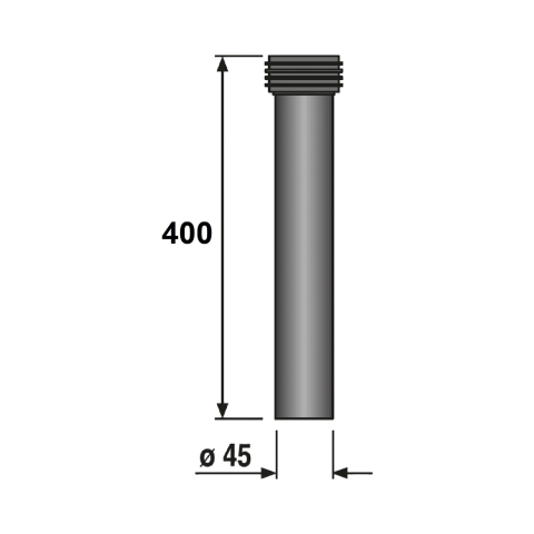 Racord WC alimentare apa, L=400 mm Sanit Roca [1]