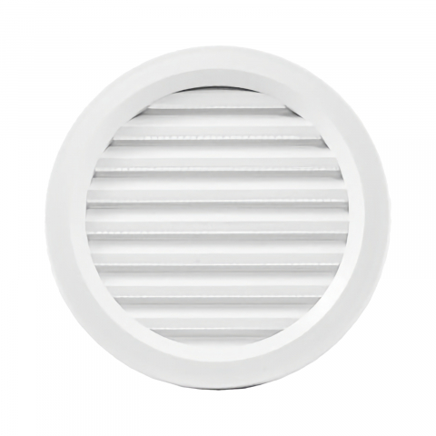 Ventilatie baie - Rama aerisire rotunda cu plasa din plastic D.100 mm