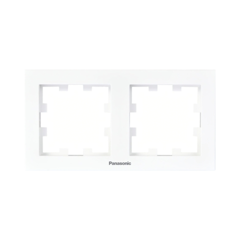 Rame - Rama priza dubla orizontala Karre Plus 55 Alb