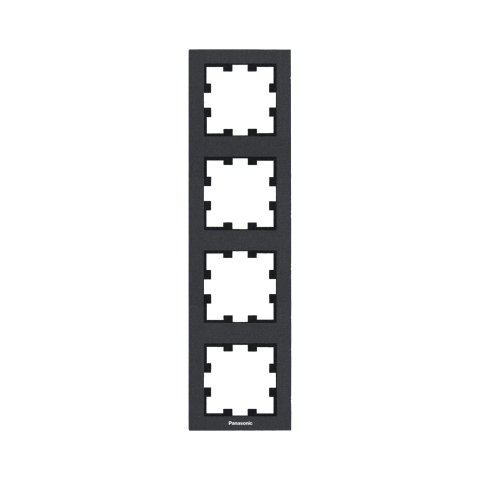 Rame - Rama priza 4 module verticala Karre Plus 55 Negru