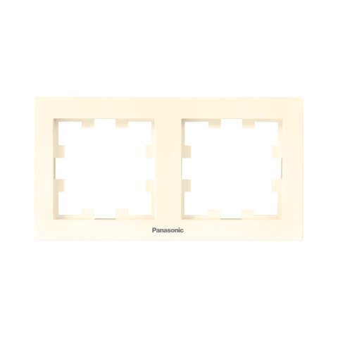 Rame - Rama priza dubla orizontala Karre Plus 55 Bej