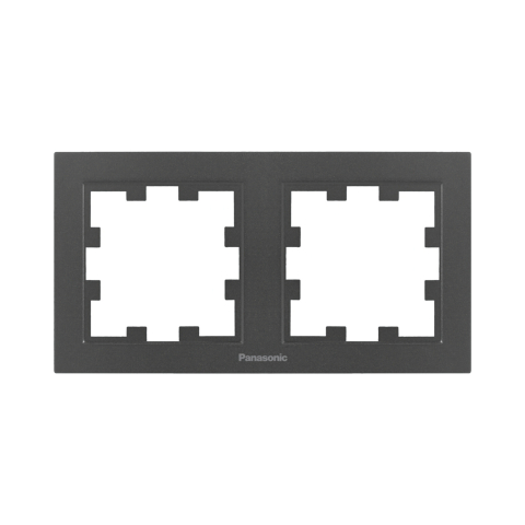 Rame - Rama priza dubla orizontala Karre Plus 55 Fumuriu