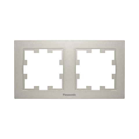 Rame - Rama priza dubla orizontala Karre Plus 55 Bronz