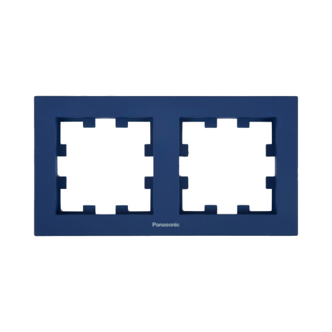 Rame - Rama priza dubla orizontala Karre Plus 55 Soft Touch Ocean