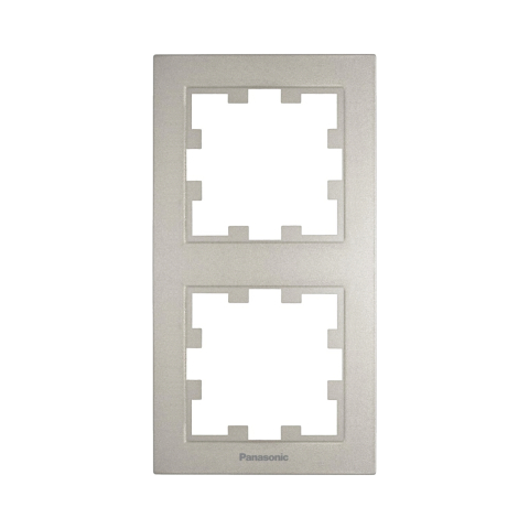 Rame - Rama priza dubla verticala Karre Plus 55 Bronz