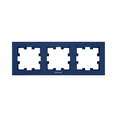 Rame - Rama priza tripla orizontala Karre Plus 55 Soft Touch Ocean