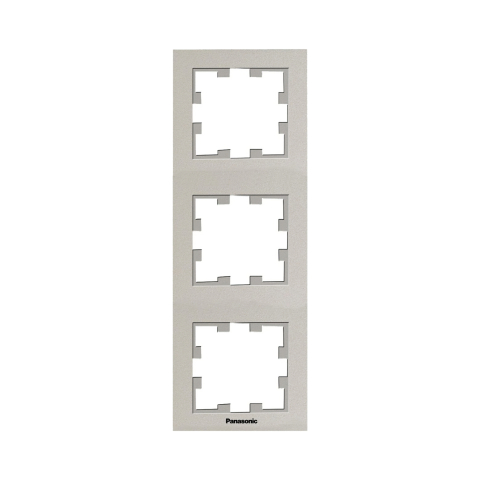 Rame - Rama priza tripla verticala Karre Plus 55 Bronz