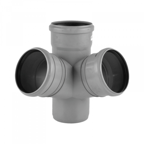 Canalizare interioara PP - Ramificatie de colt PP D.110 x 110 x 110 mm x 67 grade