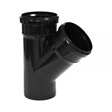 Fitinguri PP Fonoansorbante pentru canalizari interioare - Ramificatie VALFono FONO ignifugat D.110 x 110 mm x 45 grade Valrom