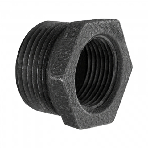 Tevi, fitinguri si accesorii pentru instalatii gaz - Reductie neagra 1" x 1/2" filet interior - exterior