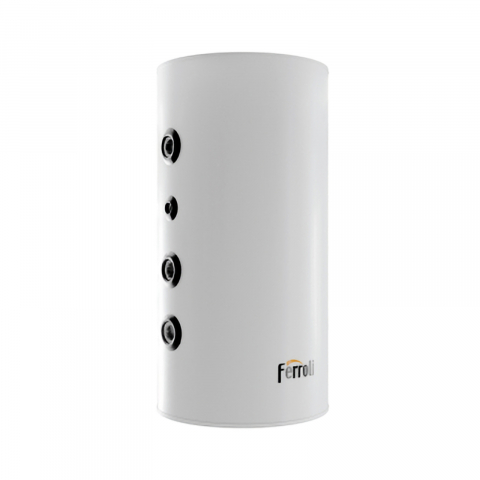 Puffere si rezervoare - Rezervoare de acumulare (Puffere) pentru pompe de caldura, FBM 200, fara serpentina 100 litri Ferroli