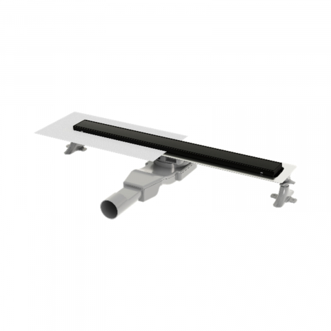 Rigole de dus - Rigola de dus 600 mm Linear negru mat Wirquin