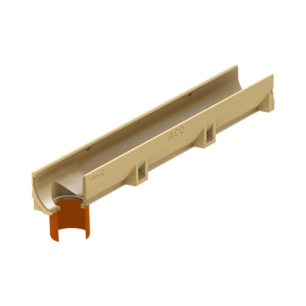 Colectare ape pluviale - Rigola ACO Self Euroline 2.0 cu descarcare DN110 1000x118x97 mm