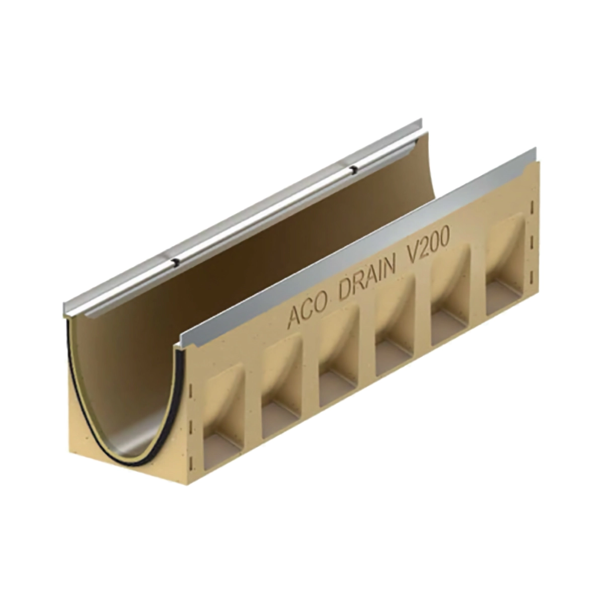 Colectare ape pluviale - RIGOLA SEAL IN V200S, 0.0 Lxlxh=100x23.5x26.5CM CU LUMMINA 200 mm, DIN BETON POLIMER