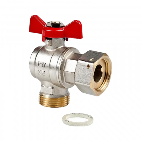 Robineti apa - Robinet sferic inclinat cu piulita pivotanta 1/2" x 1/2" Spin Valvex