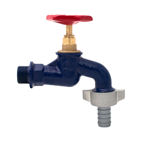 Robineti apa - Robinet dublu serviciu fonta albastru 1/2" (ION-RA12/34) SLK