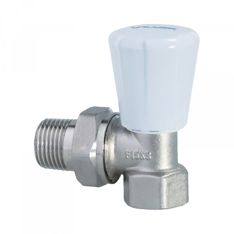 Robineti pentru radiator - Robinet radiator tur drept, nichelat 1/2" Valvex