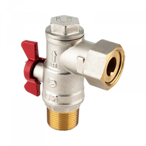 Robineti apa - Robinet cu bila in unghi cu filtru si magnet 3/4" x 3/4" Spin Valvex
