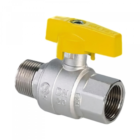 Robineti gaz - Robinet sferic pentru gaz, cu fluture de aluminiu 1/2" filet exterior Valvex