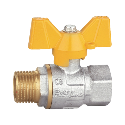 Robineti gaz - Robinet tip fluture pentru gaz 1" filet exterior - interior SLK