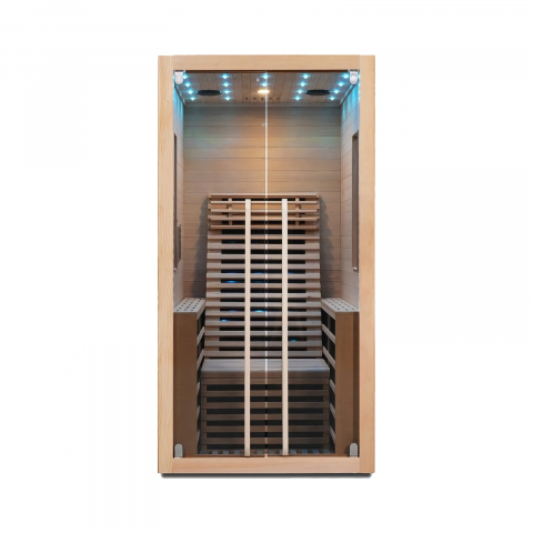 Saune - Sauna uscata cu incalzitor de carbon-magneziu, 100 x 130 x 195 cm, Carbon 1 Sanotechnik
