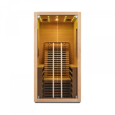Sauna uscata cu incalzitor de carbon-magneziu, 100 x 130 x 195 cm, Carbon 1 Sanotechnik [1]