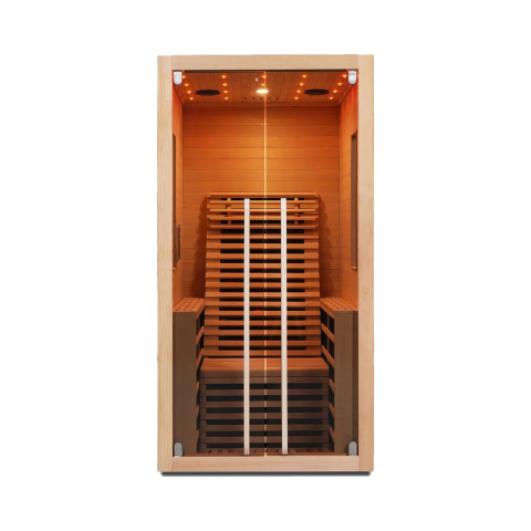 Sauna uscata cu incalzitor de carbon-magneziu, 100 x 130 x 195 cm, Carbon 1 Sanotechnik [2]