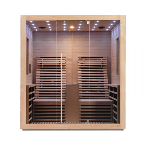 Saune - Sauna uscata cu incalzitor de carbon-magneziu, 180 x 150 x 195 cm, Carbon 2 Sanotechnik