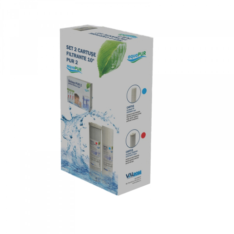 Cartuse filtrante - Set 2 cartuse filtrante aquaPUR 10” PUR2 Valrom