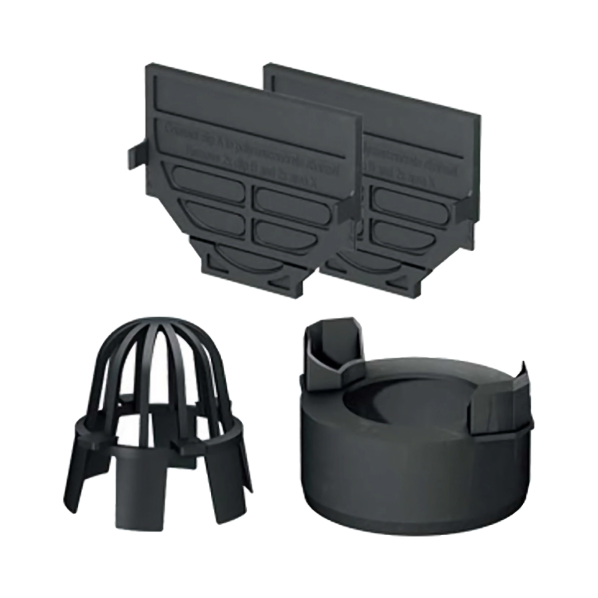 Colectare ape pluviale - SET 4 ACCESORII HEXALINE NEGRU