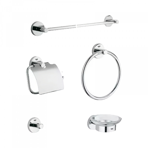 Seturi accesorii baie - Set accesorii baie Grohe Essentials 5 piese