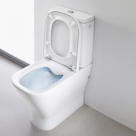 Set vas WC stativ compact Rimless The Gap Roca [1]