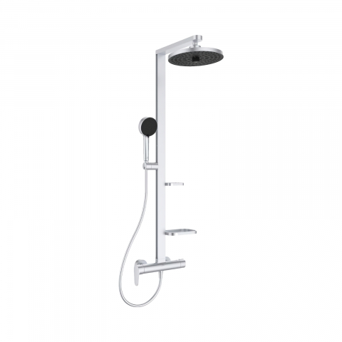 Coloane de dus - Sistem de dus cu baterie dus Ceraflow Alu+ Argintiu Ideal Standard