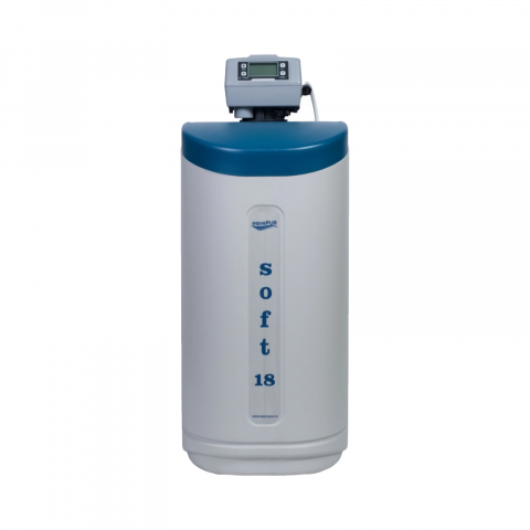 Tratare si filtrare apa potabila - Statie dedurizare aquaPUR SOFT 18 CAB Q= 1,5 mc/h SARE 43KG (CU BY-PASS) Valrom