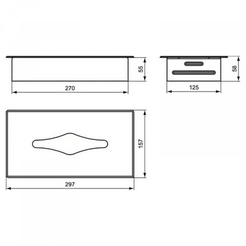 Suport pentru prosoape de hartie Iom incastrat Ideal Standard [1]