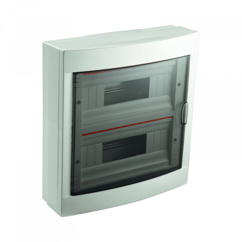 Instalatie electrica - Tablou electric 24 module, PT, 12 x 2 randuri, IP40, usa transparenta Viko by Panasonic