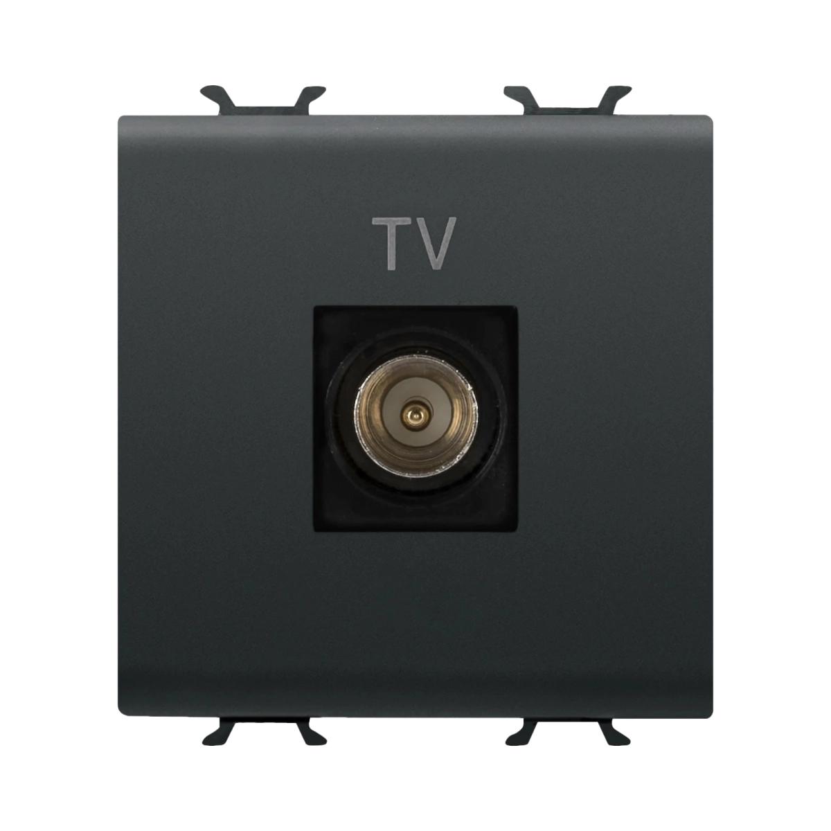 Echipamente electrice - TASTA PRIZA TV 2M NEGRU CHORUS - GEWISS | GW12367