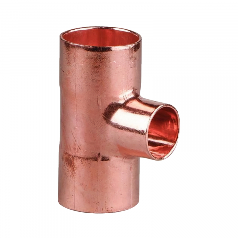 Tevi si fitinguri din cupru - Teu redus cupru D.28 x 18 x 28 mm