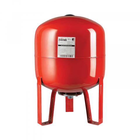 Vase de expansiune, pompe de recirculare si UPS - Vas de expansiune vertical cu functionare la presiune maxima de 10 bar VEF 50 litri Ferroli