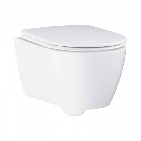 Vase WC - Vas WC Grohe Essence, suspendat, Rimless, PureGuard alb