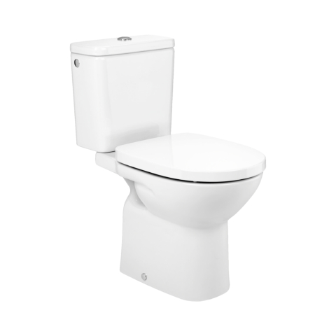 Baie - Vas WC pe pardoseala, cu evacuare orizontala Rimless Debba Roca