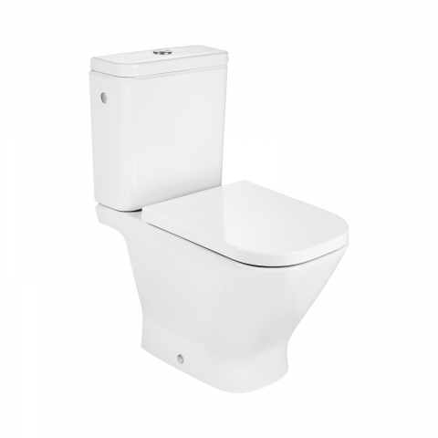 Baie - Vas WC pe pardoseala, Rimless, evacuare dubla The Gap Roca