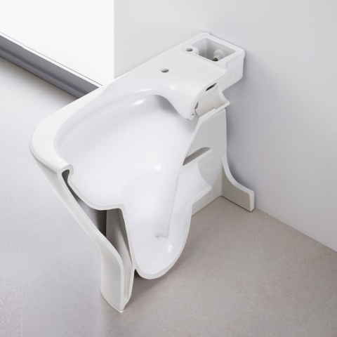 Vas WC Rimless lipit de perete, din portelan, cu evacuare dubla The Gap Roca [3]