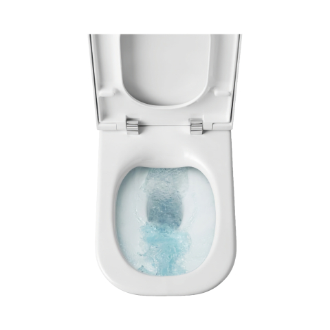 Vas WC Rimless lipit de perete, din portelan, cu evacuare dubla The Gap Roca [2]