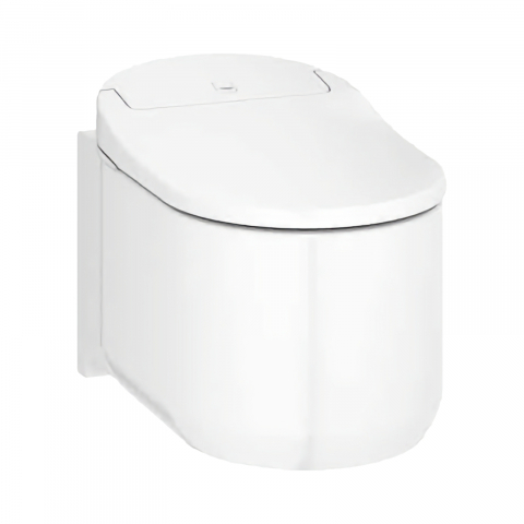 Vase WC - Set vas wc suspendat Grohe Sensia Arena Rimless TripleVortex cu capac inchidere lenta si functie de bideu electric