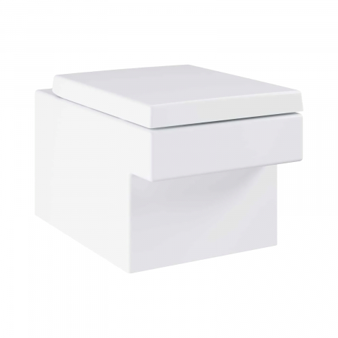 Vase WC - Vas WC Grohe Cube Ceramic, suspendat, Rimless, TripleVortex, PureGuard alb