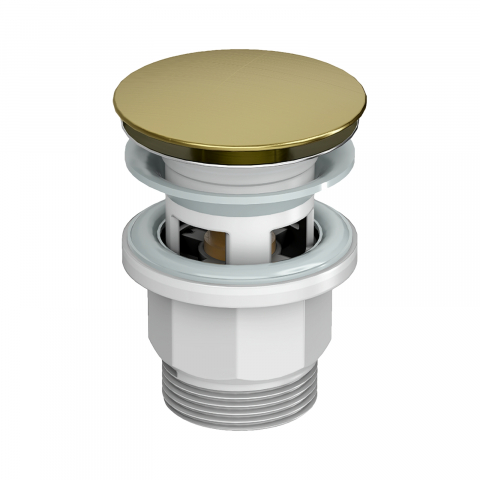 Sifoane, ventile si rigole de scurgere - Ventil de scurgere cu sistem pop-up si preaplin SOFT Brushed Gold